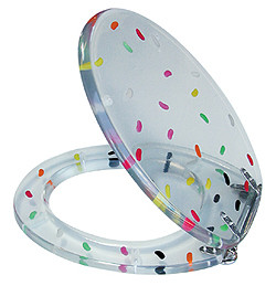 Wacky Beans Transparent Toilet Seat