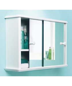 White Sliding Door Cabinet