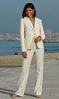 Womens Shadow Stripe Trouser Suit