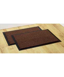 Zeus Mat Twin Pack Barrier Brown