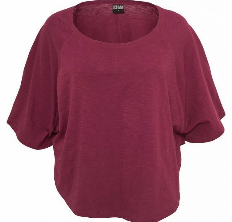 Bat Slub T-Shirt Burgundy TB731