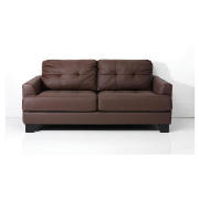 large Leather Sofa, Chocolate