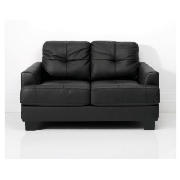 leather sofa regular, black