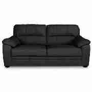 Large Leather Sofa, Black