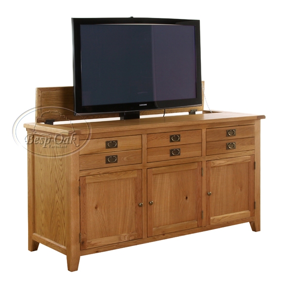 Plasma Oak 3 Door 3 Drawer Buffet with