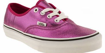 Vans kids vans pink authentic girls junior 8611043520