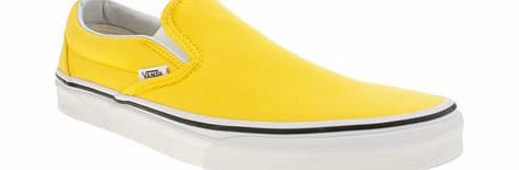 Vans Yellow Classic Slip On Trainers