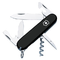 Victorinox Spartan Black Swiss Army Knife 12 Functions 1360330