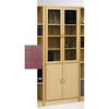 Tall Half Glass Door Cupboard (Mahogany)