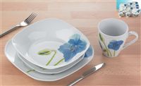 Viners Essentials Blue Poppy 16 Piece Dinner Set