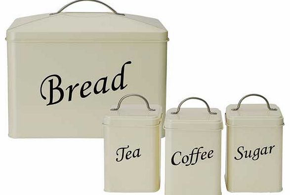 4 Piece Storage Set - Cream