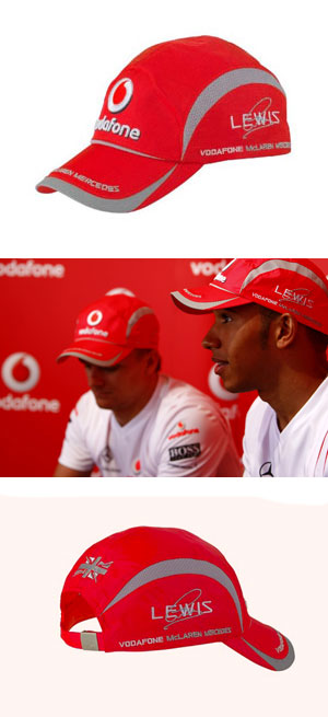 McLaren Mercedes 08 Kids Hamilton Cap Red