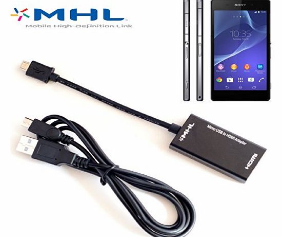 MHL to HDMI TV-out for Sony Xperia Z1 and Z2 Adapter HDTV