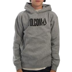 Volcom Boys Corpo Font Hoody - Grey Melange