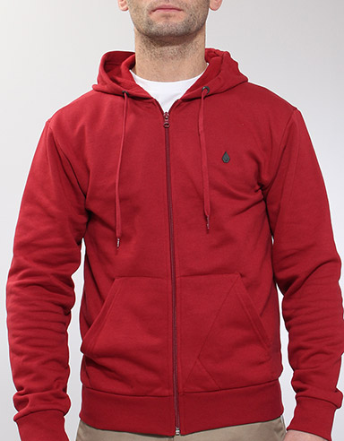 Icon Slim Zip hoody - Lumber Jack Red