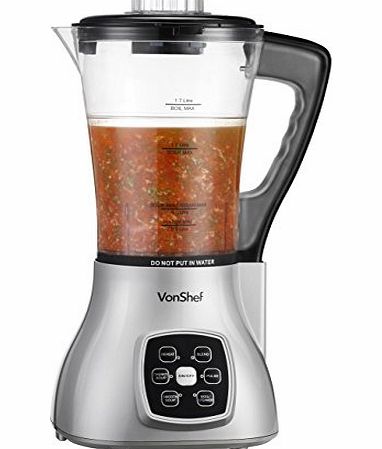 Automatic Multifunctional Fresh Soup Maker Machine & Smoothie Maker with Blender, Pulse, Steamer, Boiler 1.7 Litre Jug