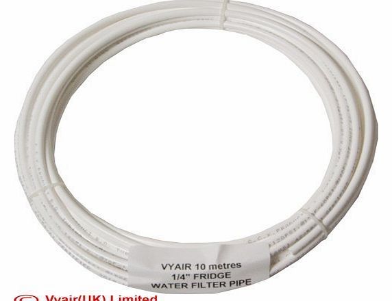 10 metres 1/4`` (6mm) Vyair Fridge Water Filter Pipe / Tubing