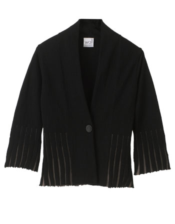 Accordion flare hem cardigan