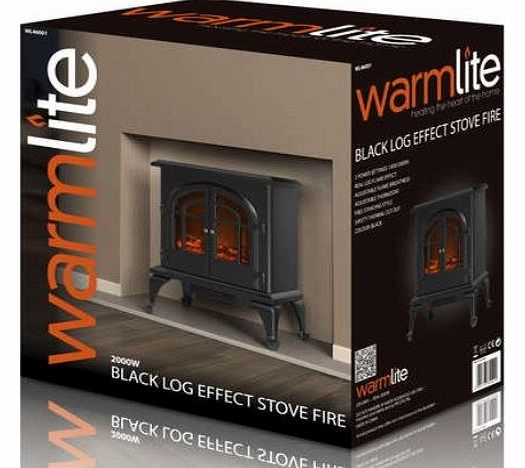 WL46001 Log Effect Stove Fire, 2000 Watt