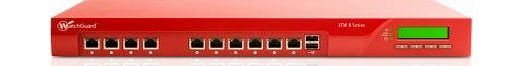 WatchGuard XTM 8 Series 810 - Security appliance - with 1 year LiveSecurity Service - 10 ports - 10Mb LAN, 100Mb LAN, Gigabit LAN - 1U(WG810001)