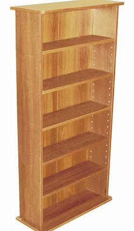 CHAK - 222 CD or 104 DVD Blu-ray Media Storage Shelf Unit - Beech