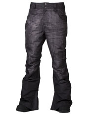 Mens Longhorn Pant - Black Dirty Denim