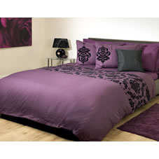 Buckingham Duvet Set Aubergine Kingsize