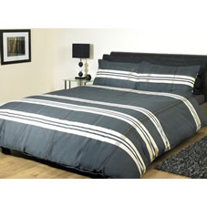 Dinari Duvet Set Black/White Kingsize