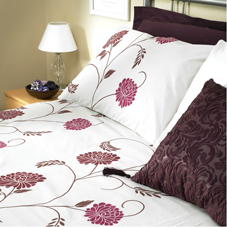 Freya Duvet Set Aubergine Kingsize