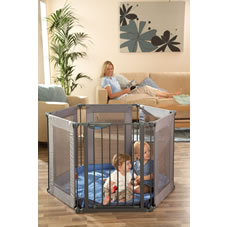 Lindam Play Pen Safe/Secure Fabric Black