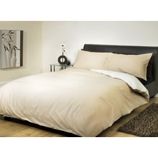 Sleep Duvet Set Reversible Cream/Latte Single