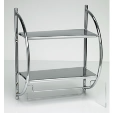 Wilko Shelf Unit Chrome Plated 2 Tier