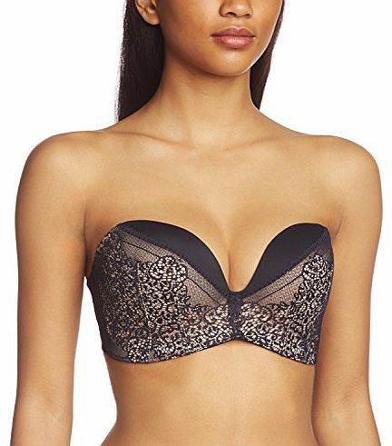 Womens Perfect Strapless Lace Bra 8622 36 D black