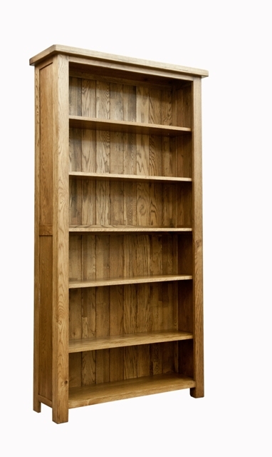 Solid Oak Large Bookcase