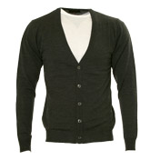 Grey Button Fastening Cardigan