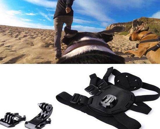 XCSOURCE Hound Dog Fetch Harness Chest Strap Shoulder Belt Mount   J Hock Mount Adapter For GoPro Hero 4 3  3 2