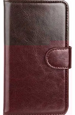 Wallet Case Eman for Galaxy S5 - Brown