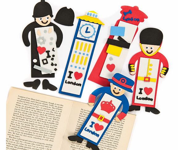 London Foam Bookmark Kits - Pack of 5