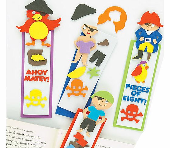 Pirate Foam Bookmarks - Pack of 4