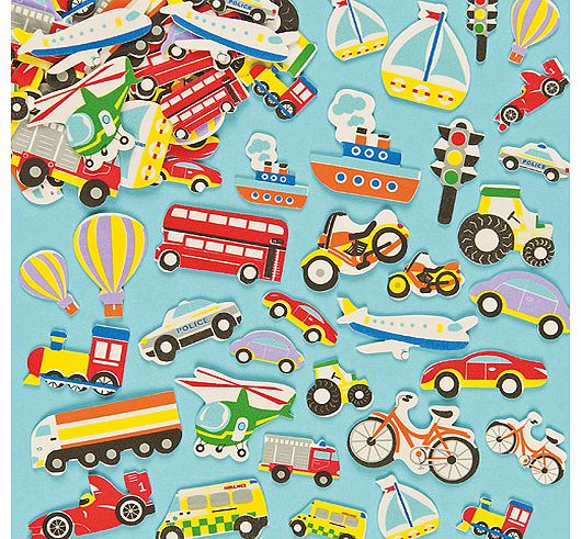 Transport Foam Stickers - Pack of 108