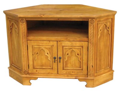 Medieval 2 Door Corner TV Unit