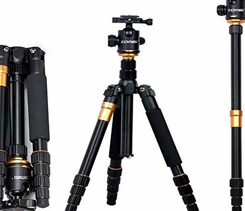 Zomei  Z-Q666 Camera Magnesium Aluminium Tripod Monopod with Ball Head Pocket